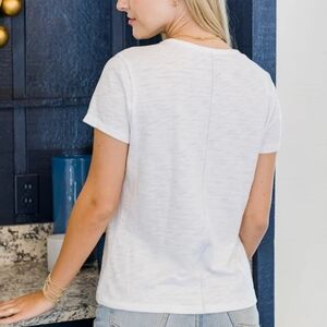 The Classic Perfect White Tee 100% Pima Cotton Slub Crew Neck